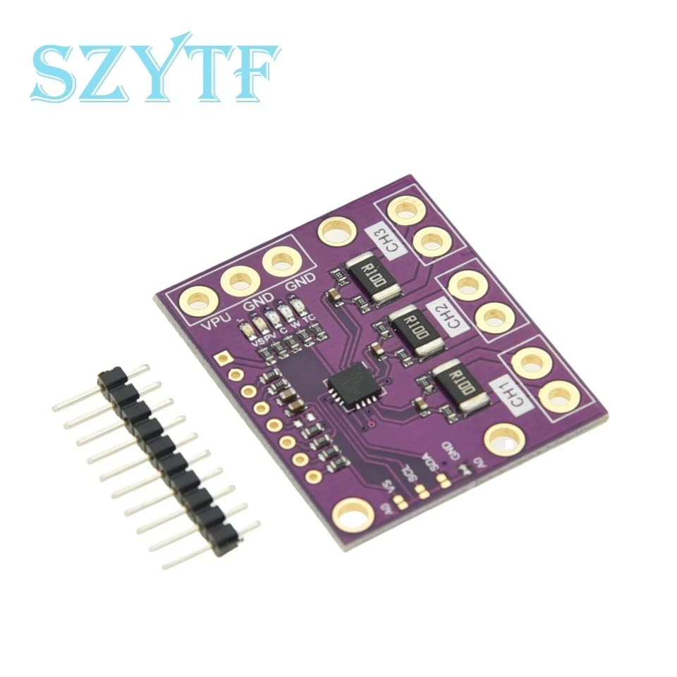 Precision Current & Voltage Monitor | Triple-Channel Power Sensor Board with I2C Interface - Thumbnail 5