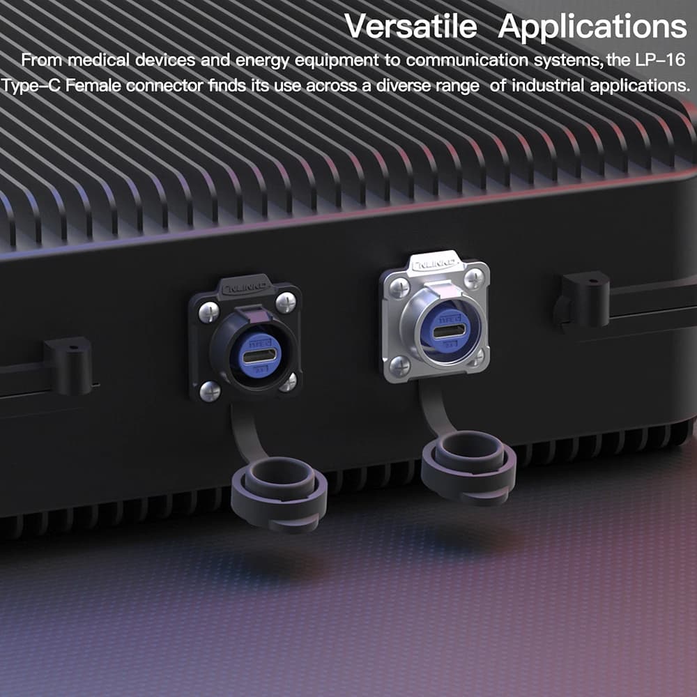 Industrial-Grade USB-C Connector | 10Gbps High-Speed Data & Power | IP68 Waterproof for Marine & Outdoor Use - Thumbnail 7