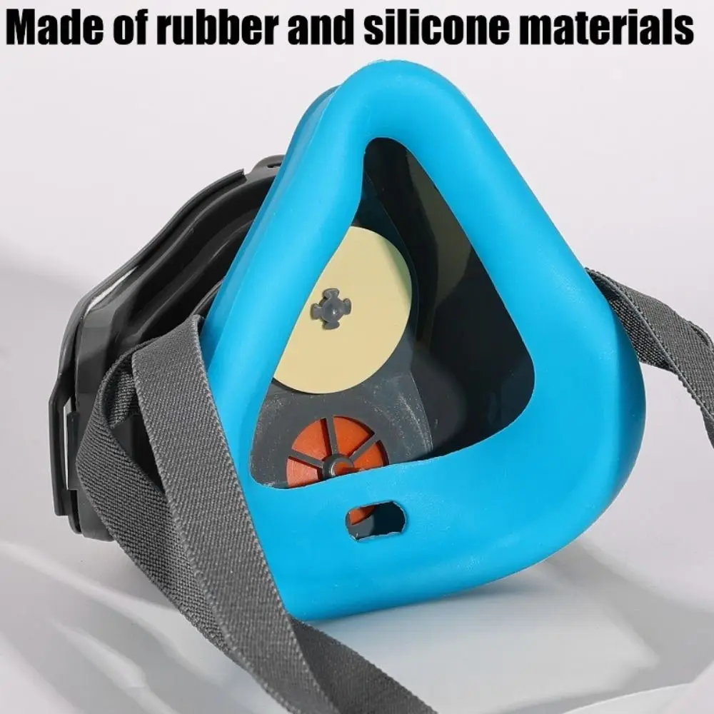 Half-Face Respirator Mask | Silicone Comfort Fit | Replaceable Dust & Pollen Filters - Thumbnail 2
