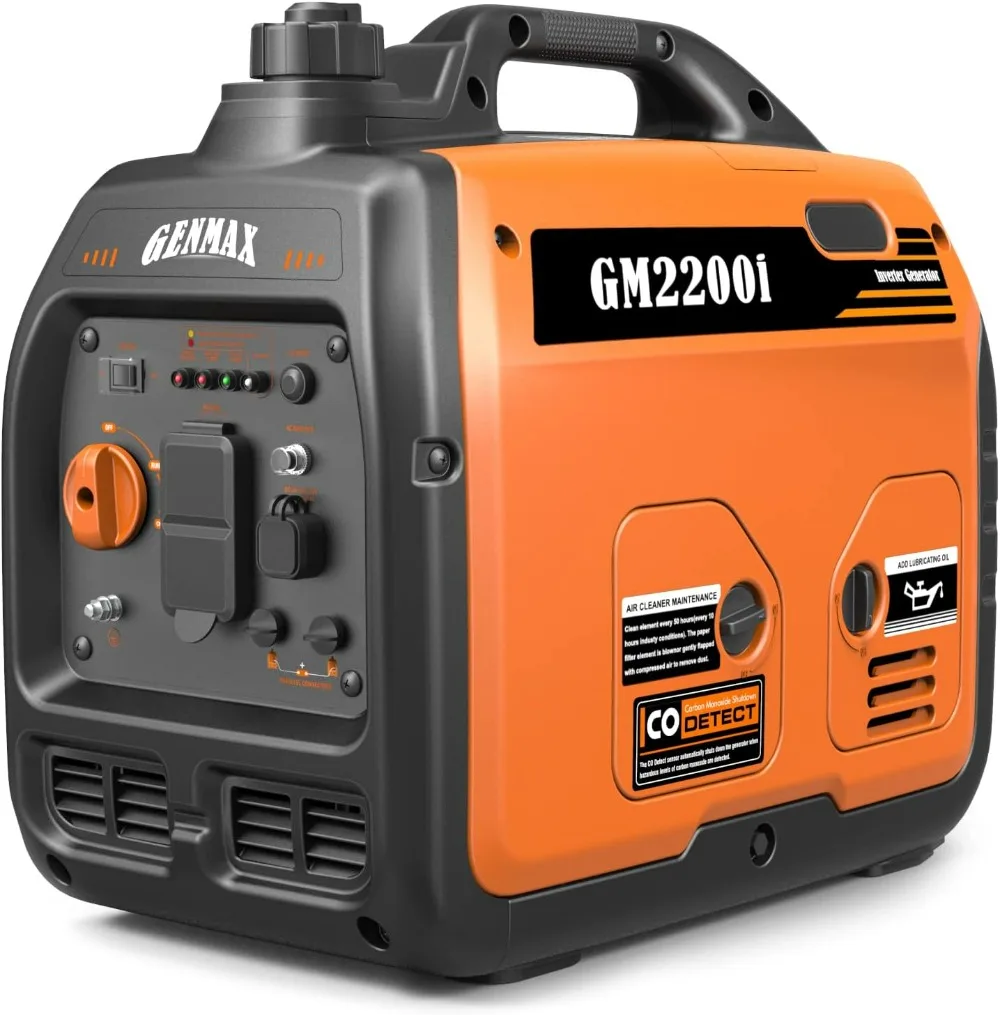 Portable Inverter Generator 2200W, Ultra Quiet & Lightweight, Eco Mode, CO Safety Shutdown for Home Backup & Camping - Thumbnail 4