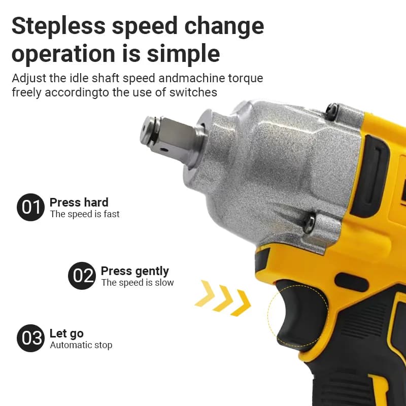 DeWalt DCF892 Brushless Impact Wrench | 1/2 High-Torque Driver | 3-Speed for Auto Repair - Thumbnail 4