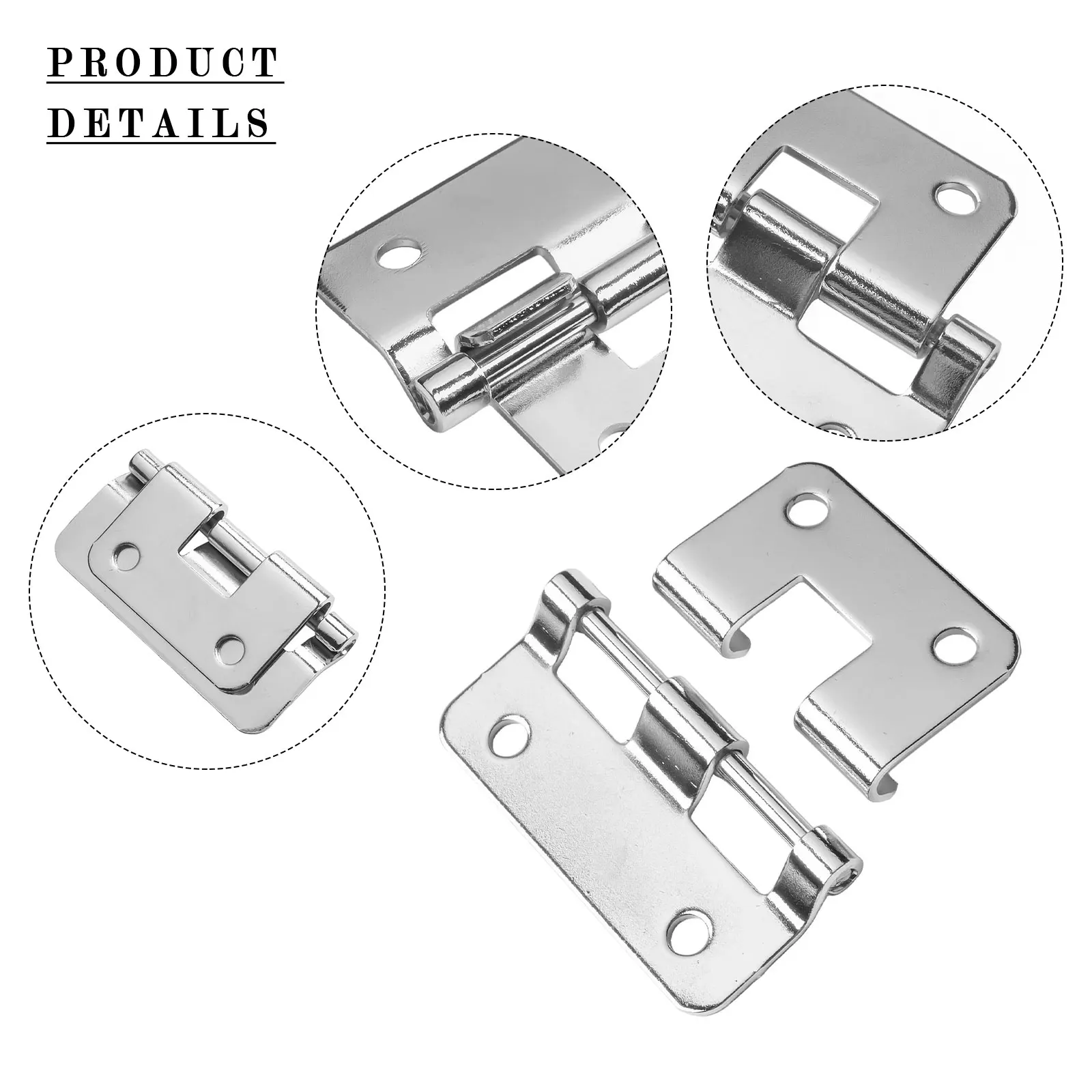 Hook-Off Hinge | 1pc Iron Flat Hinge | for Instrument Cases & Flight Case Hardware - Thumbnail 4