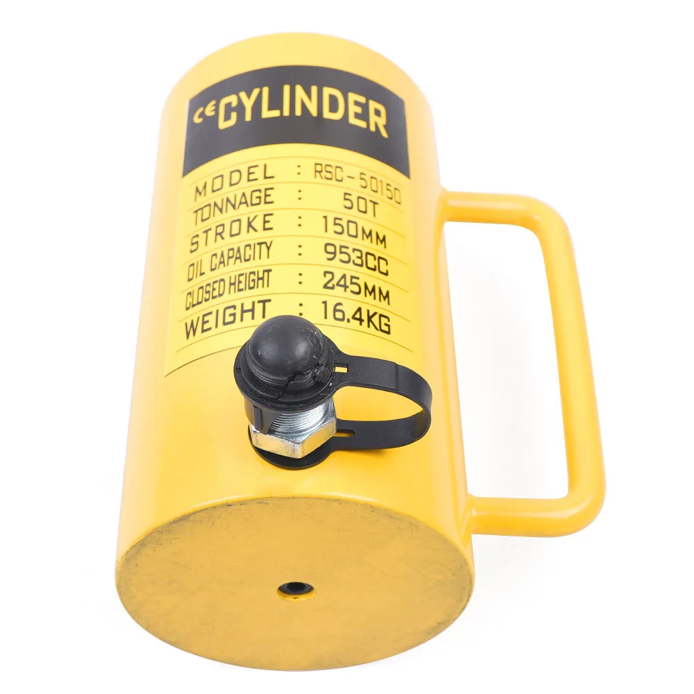 50-Ton Hydraulic Ram Jack | 6-Inch Stroke | Single-Acting RSC-50150 Cylinder - Thumbnail 3