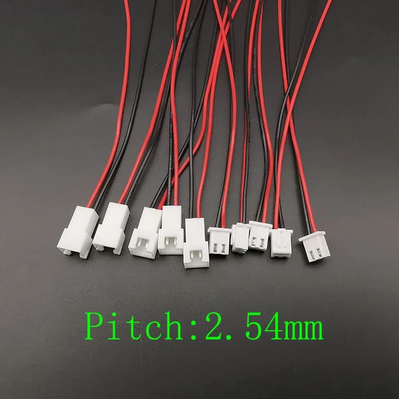 JST Connector Kit | 1.25mm, 2.0mm, 2.54mm Pitch | Male & Female Plugs with Pre-Crimped Wires - Thumbnail 5