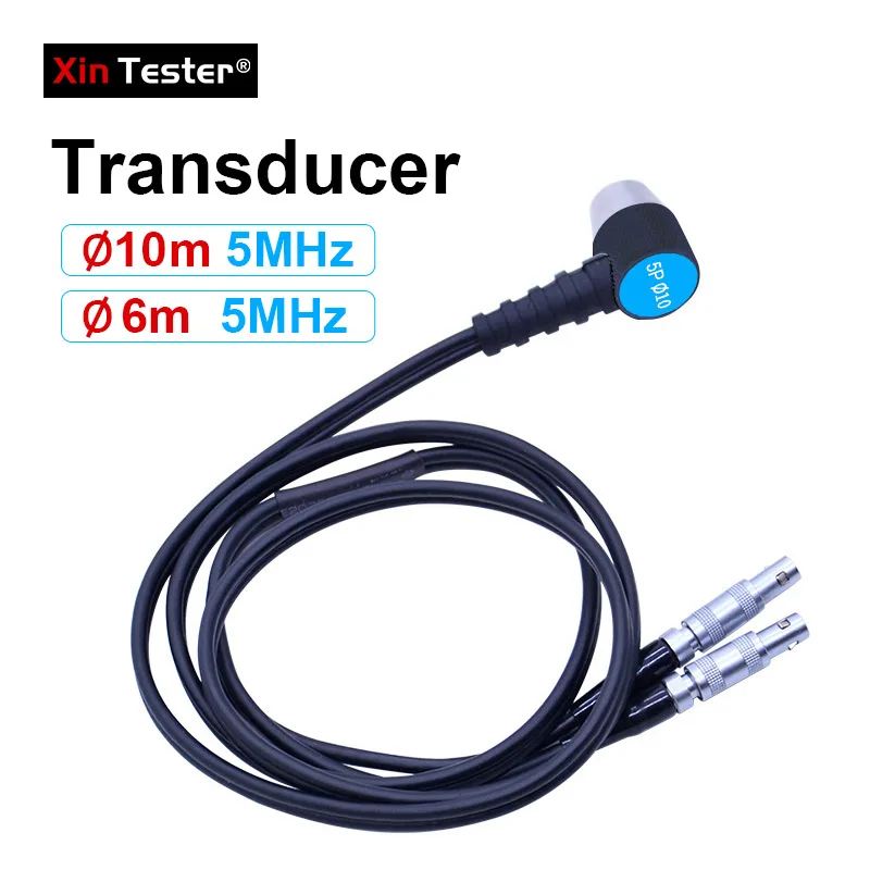 Ultrasonic Thickness Gauge Probe - 5MHz, 6mm & 10mm Diameter Transducer Cable - Thumbnail 3