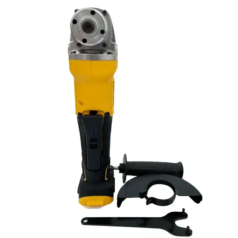 DeWalt DCG406 cordless angle grinder with 125mm disc, brushless motor, and 9000 RPM for cutting and polishing.