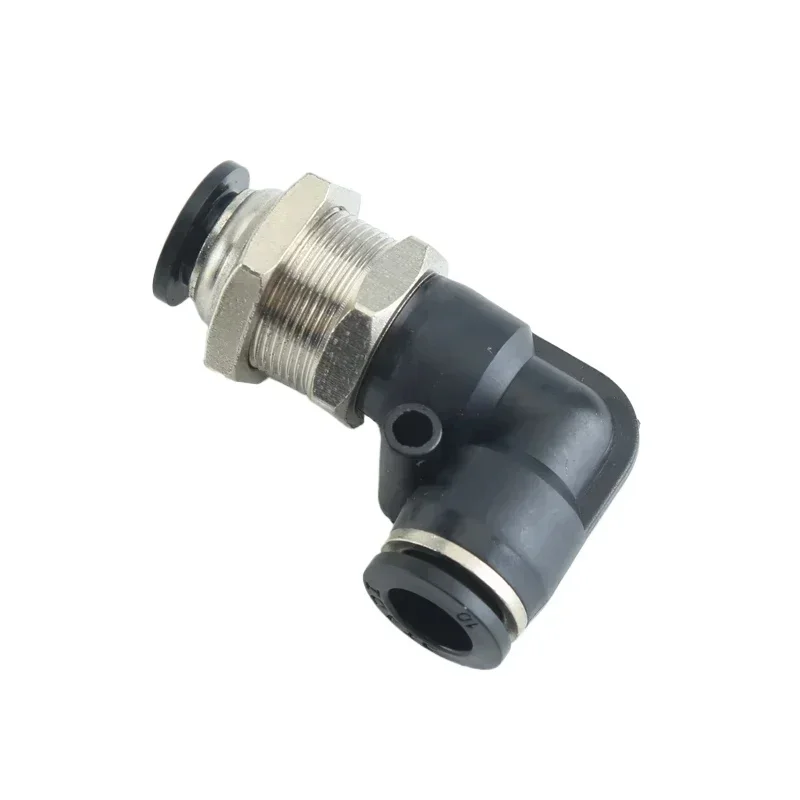 Pneumatic Quick-Connect Fittings | Black | 3-16mm Sizes for PU & PE Tubing - Thumbnail 4