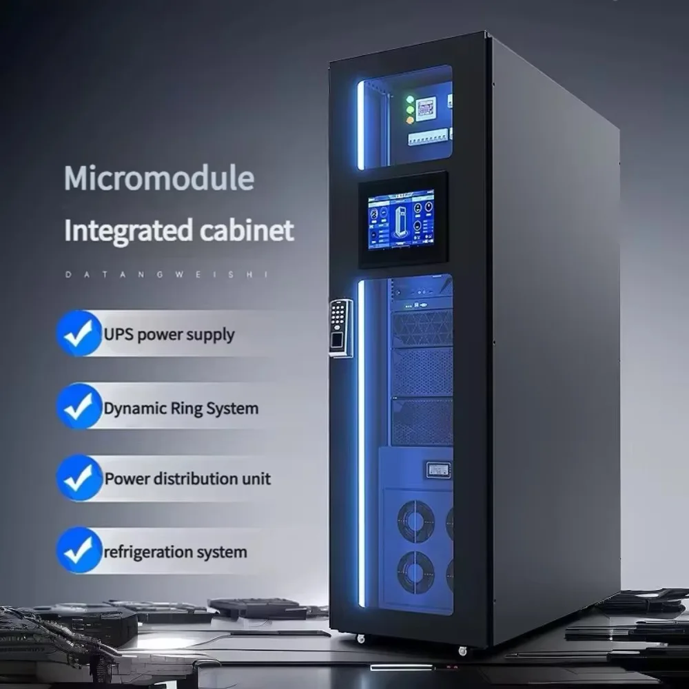 High Quality Data Center Smart Cabinet Perforated Door Network Cabinet Hexagonal Hole IDC Modular Data Center Server Rack - Thumbnail 5