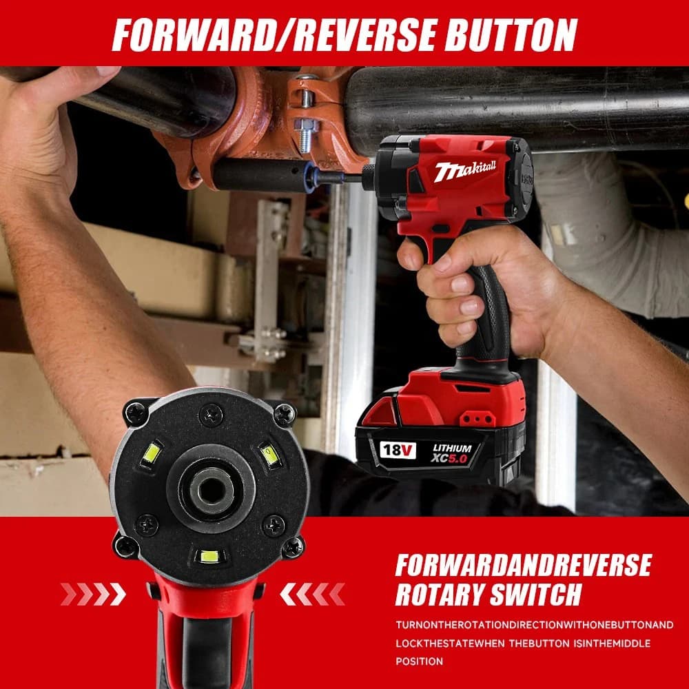 Milwaukee 20V Brushless Impact Driver | Multi-Fit High Torque | Long-Life Cordless Power Tool - Thumbnail 3