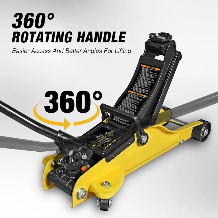 2.5 Ton Low-Profile Floor Jack | 5500 lb Capacity | Heavy-Duty Hydraulic Lift with Storage Case - Thumbnail 3