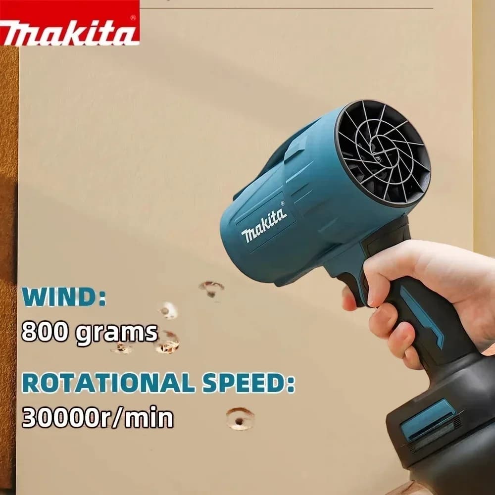 Makita 18V Cordless Blower | 30000 RPM Turbo Fan | Professional-Grade Leaf & Debris Cleaner - Thumbnail 6