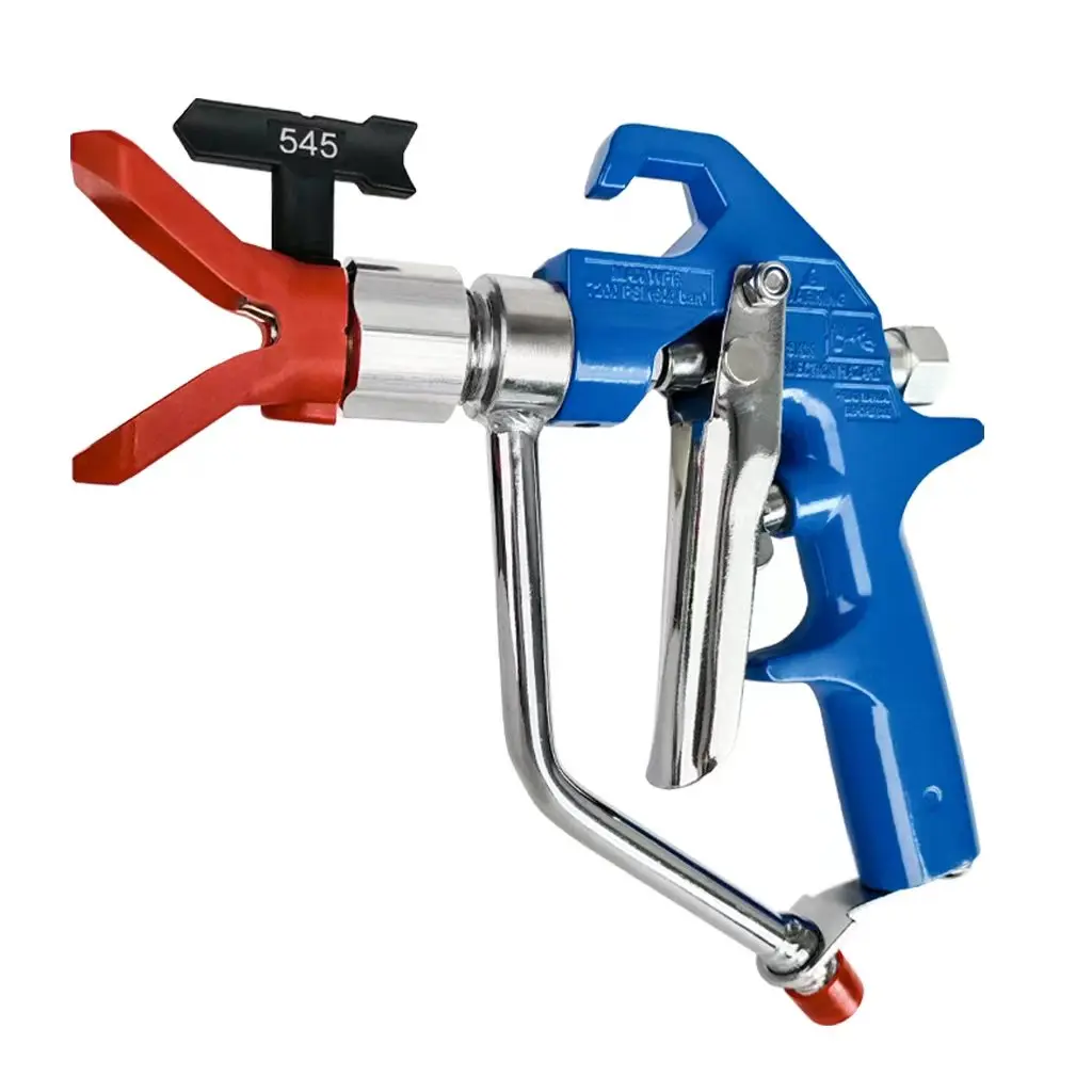 5000 PSI Airless Paint Spray Gun | Silver Finish with Tip Guard | 517, 543, 545, 621 Spray Tips - Thumbnail 5