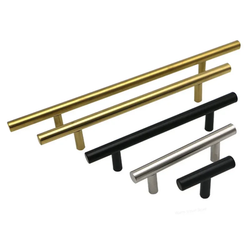 T-Bar Cabinet Pulls | 10mm Diameter Stainless Steel Handles | Straight Kitchen & Furniture Hardware - Thumbnail 2