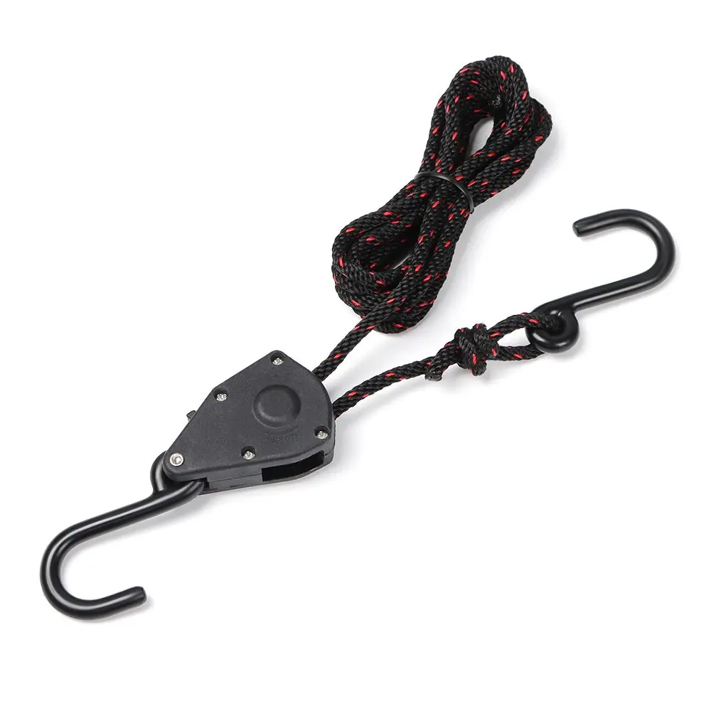 Heavy-Duty Kayak Tie-Down Straps | Adjustable Ratchet System for Secure Bow & Stern Transport - Thumbnail 3