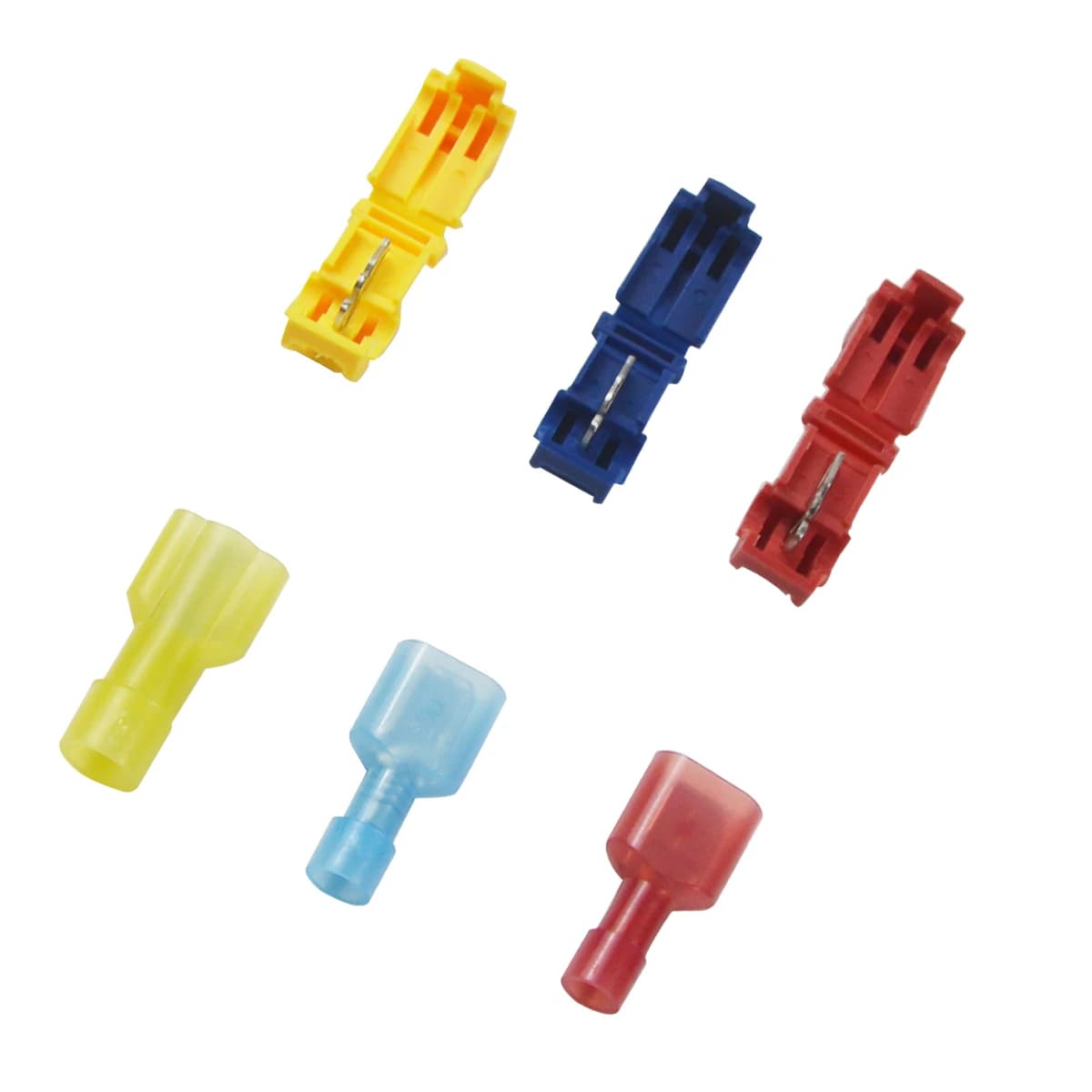T-Tap Wire Connectors | 20-Pack Quick-Splice Terminals | Secure Electrical Crimp Connectors - Thumbnail 3