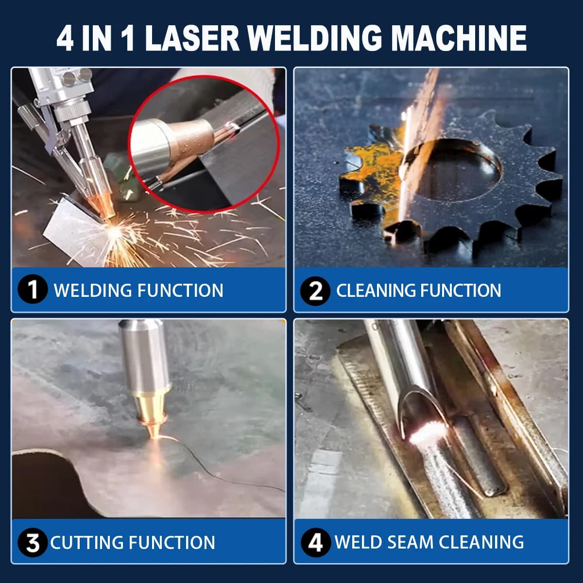 Handheld Fiber Laser Welder | 1500W/2000W Peak Power | For Stainless Steel & Aluminum - Thumbnail 4