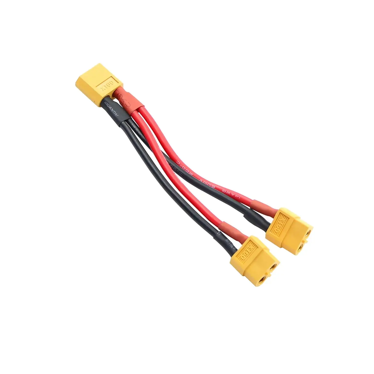 Parallel Battery Adapter | 14AWG Y-Splitter Cable | 10cm for RC Drone & Quadcopter Power - Thumbnail 5