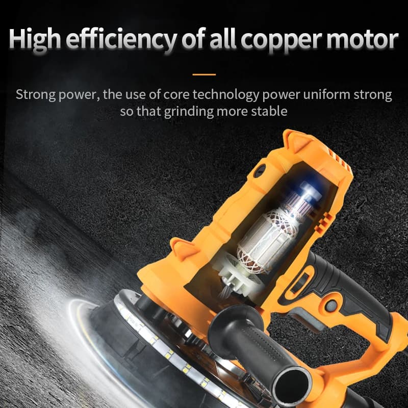 Sander Machine | 750W-1280W with Vacuum & LED Light | Wall Putty Polishing & Grinding - Thumbnail 4