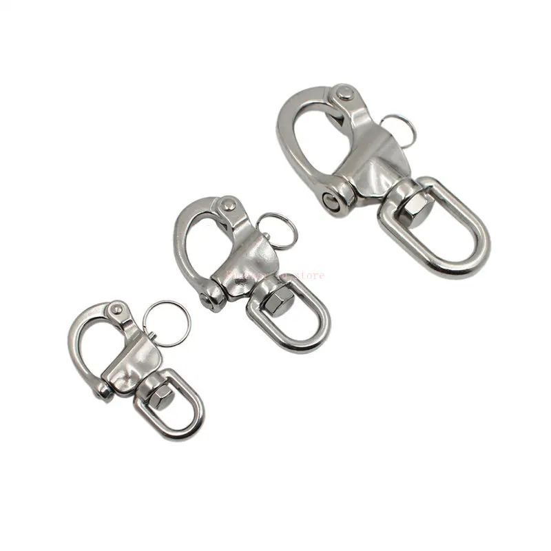 316 Stainless Steel Bow Shackle | Quick Release Swivel | Marine & Industrial - Thumbnail 2