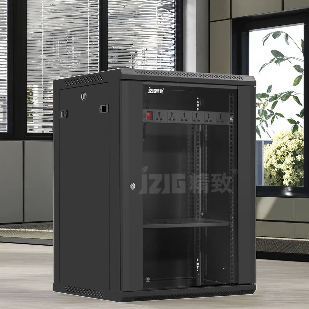 6U-15U Wall-Mount Server Rack | 19 Data Center Cabinet | Heavy-Duty Steel Construction - Thumbnail 2