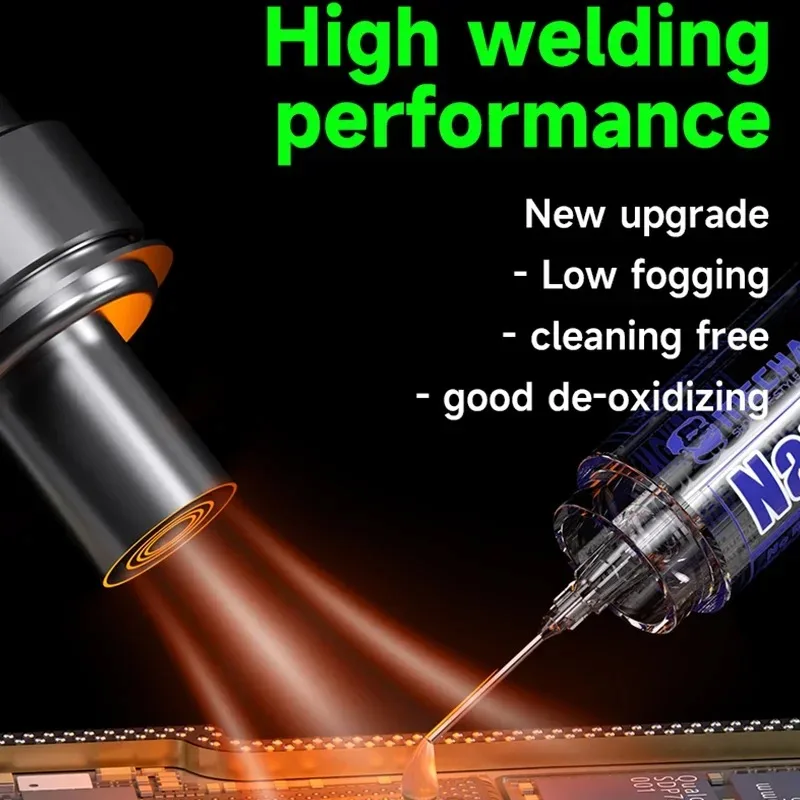 Solder Flux Paste | M35 Nano Formula | 10cc Syringe with Precision Needles for PCB Repair - Thumbnail 2