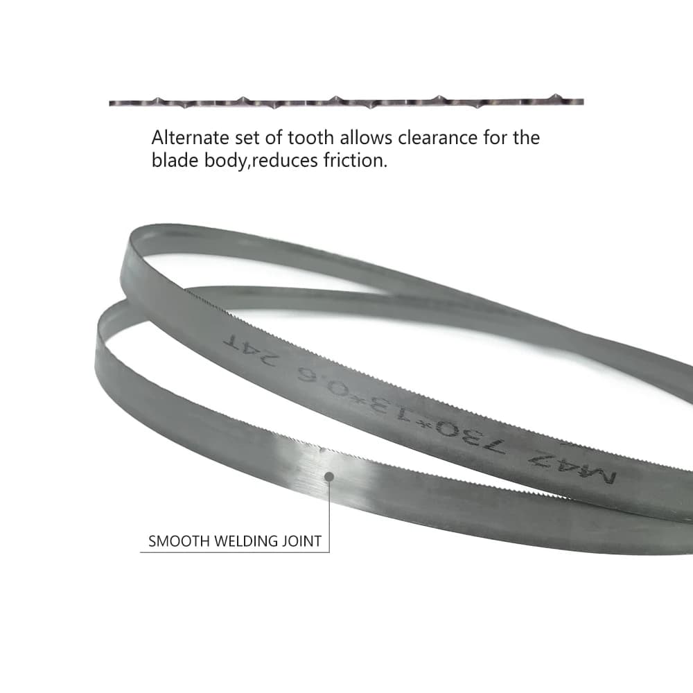 Professional Bimetal Band Saw Blades | 730mm x 13mm | 18/24 TPI for Makita & Panasonic Saws | 2-Pack - Thumbnail 5