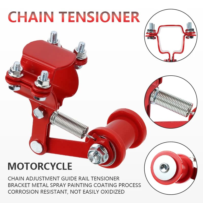 Motorcycle Chain Tensioner | Adjustable Tension Control | Bolt-Type Easy Install Regulator - Thumbnail 6
