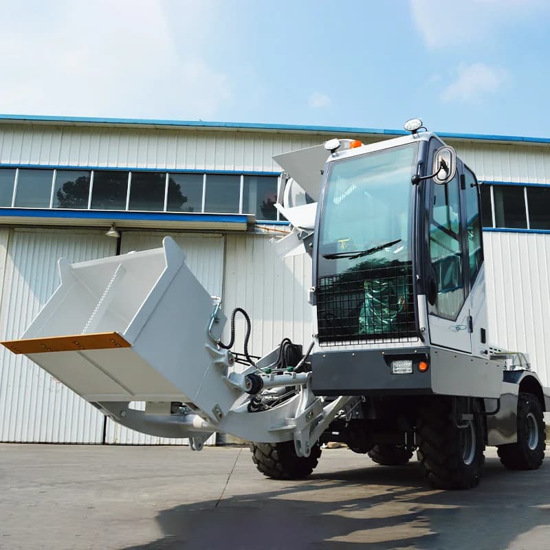 Self-Loading Concrete Mixer Truck | Mobile Diesel-Powered Mixer | On-Site Construction Solution - Thumbnail 3