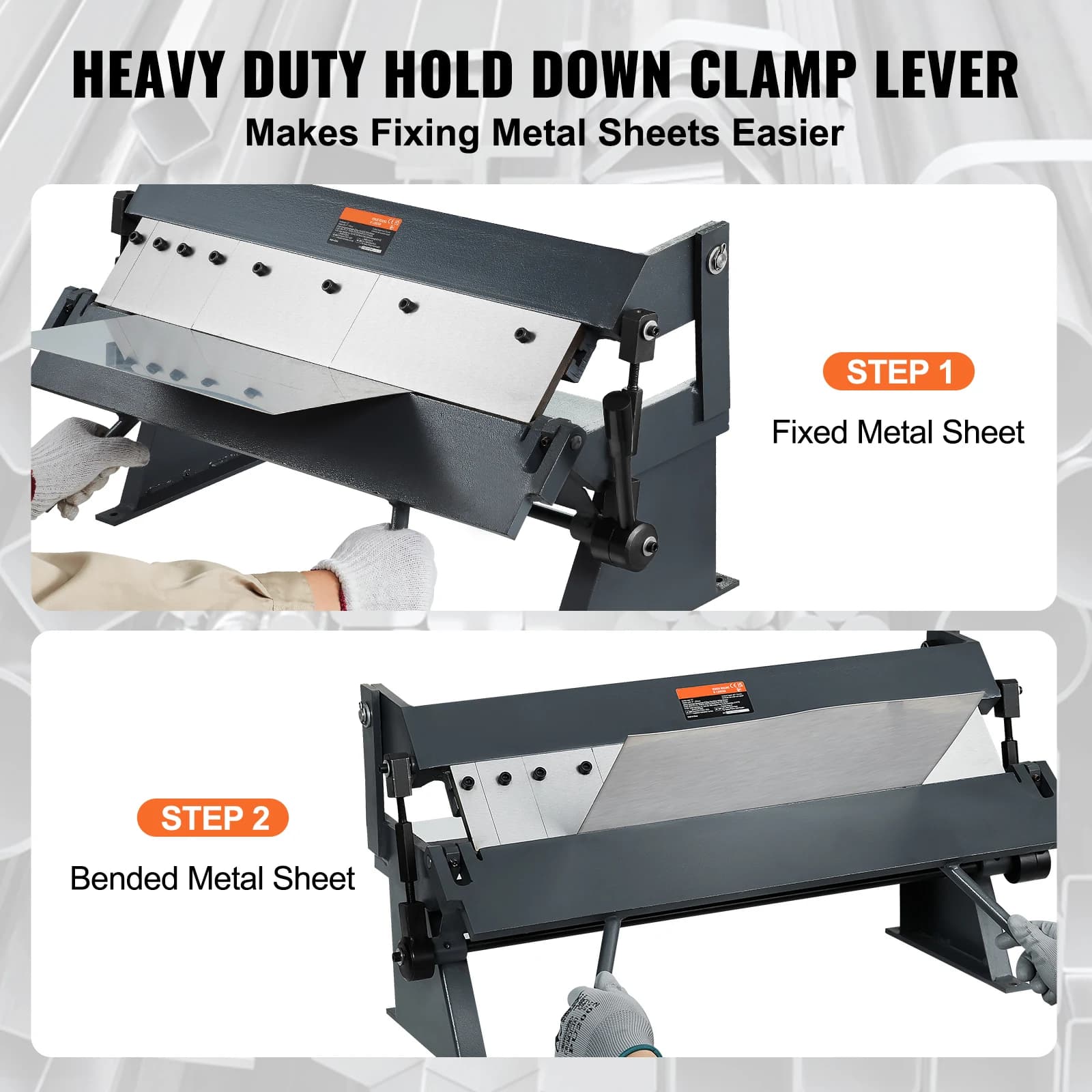 Sheet Metal Brake | 24, 36, 48 Bending Capacity | 0-130° Precision Bender - Thumbnail 4