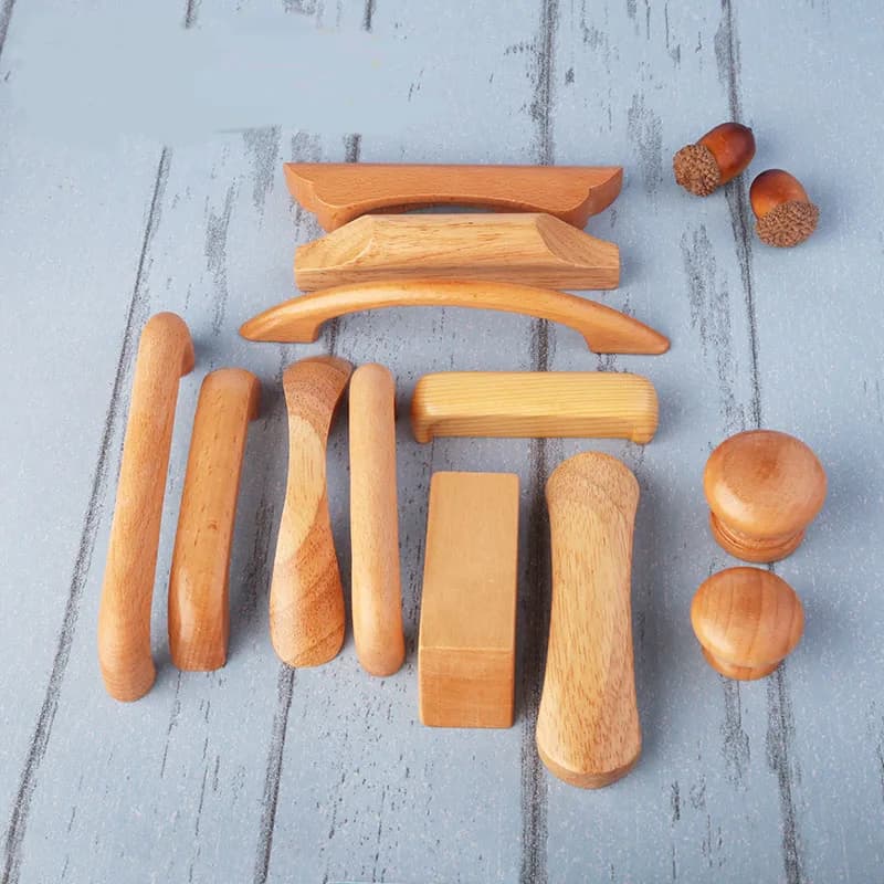 Solid Wood Cabinet Knobs | Handcrafted Drawer Pulls | Furniture Hardware - Thumbnail 4