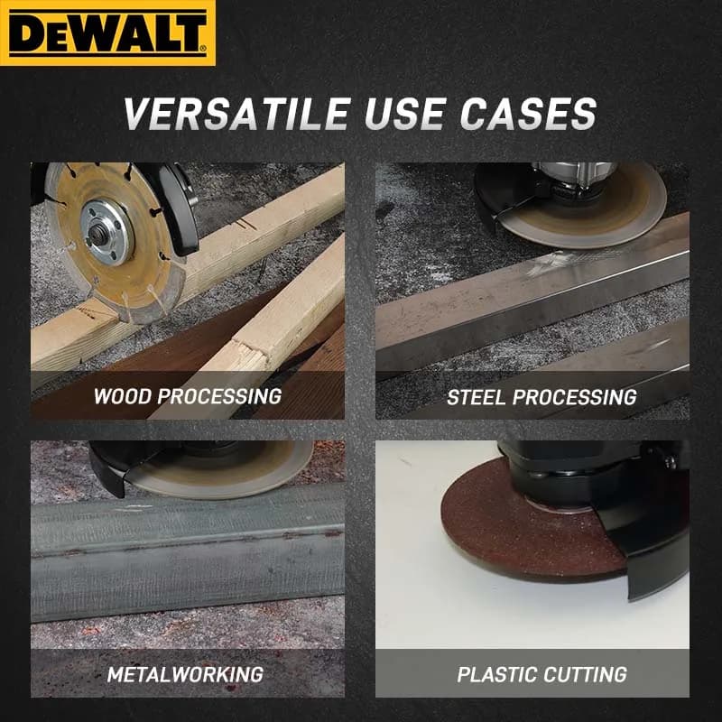 DeWalt DCG414 Brushless Angle Grinder | 125mm Metal & Wood Cutting | Professional Power Tool - Thumbnail 3
