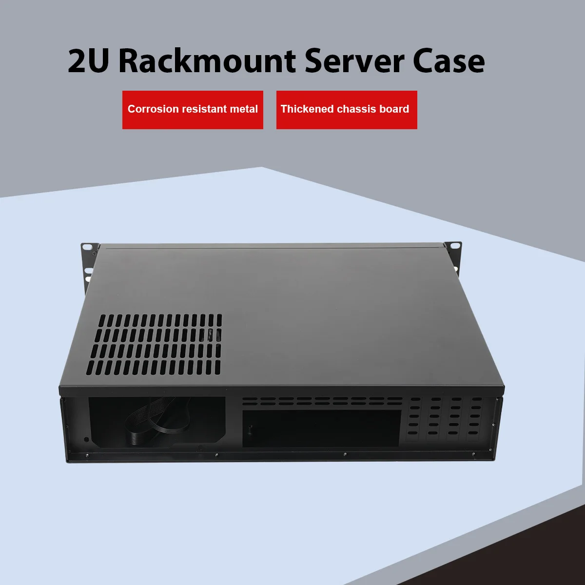 2U Server Chassis | Ultra-Compact Aluminum Design | Data Storage & Motherboard Case - Thumbnail 5