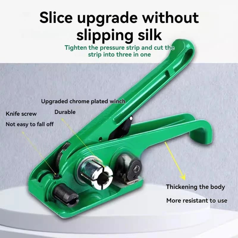Heavy-Duty Strapping Tool Kit | Manual PET & PP Band Tensioner & Sealer - Thumbnail 2