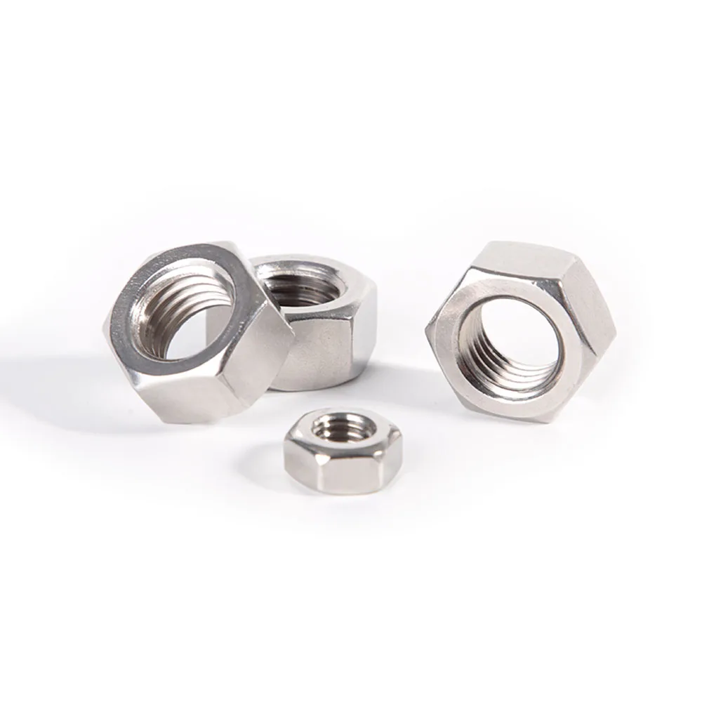 304 Stainless Steel Hex Nuts DIN934 | Metric Hardware Assortment | M2-M18 Precision Fasteners - Thumbnail 2
