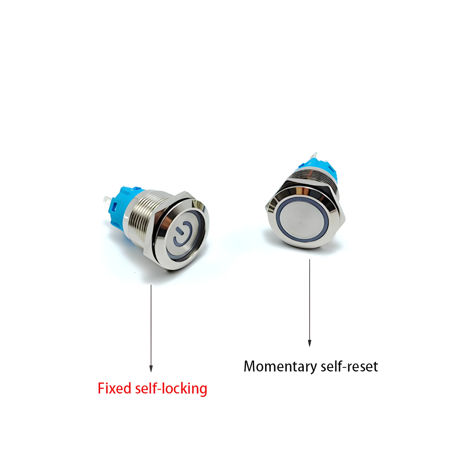 Push Button Switch | 16mm, 19mm, 22mm Sizes | 5V-220V Universal Voltage | Latching & Momentary - Thumbnail 6