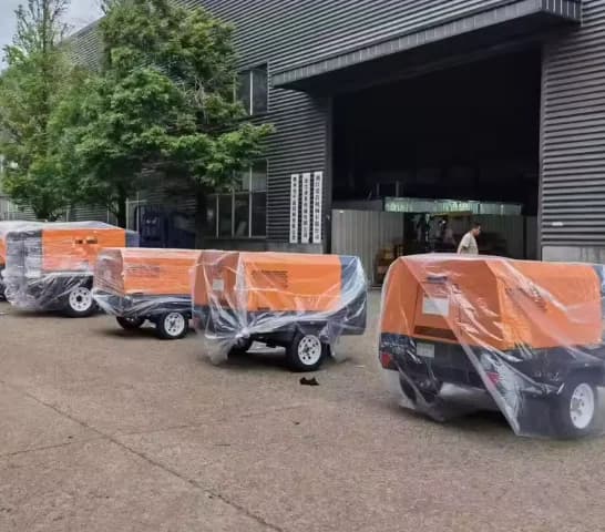 10m³ Diesel Screw Air Compressor | 10 Bar Portable Power | 220V with Wheels for Home & Workshop - Thumbnail 2