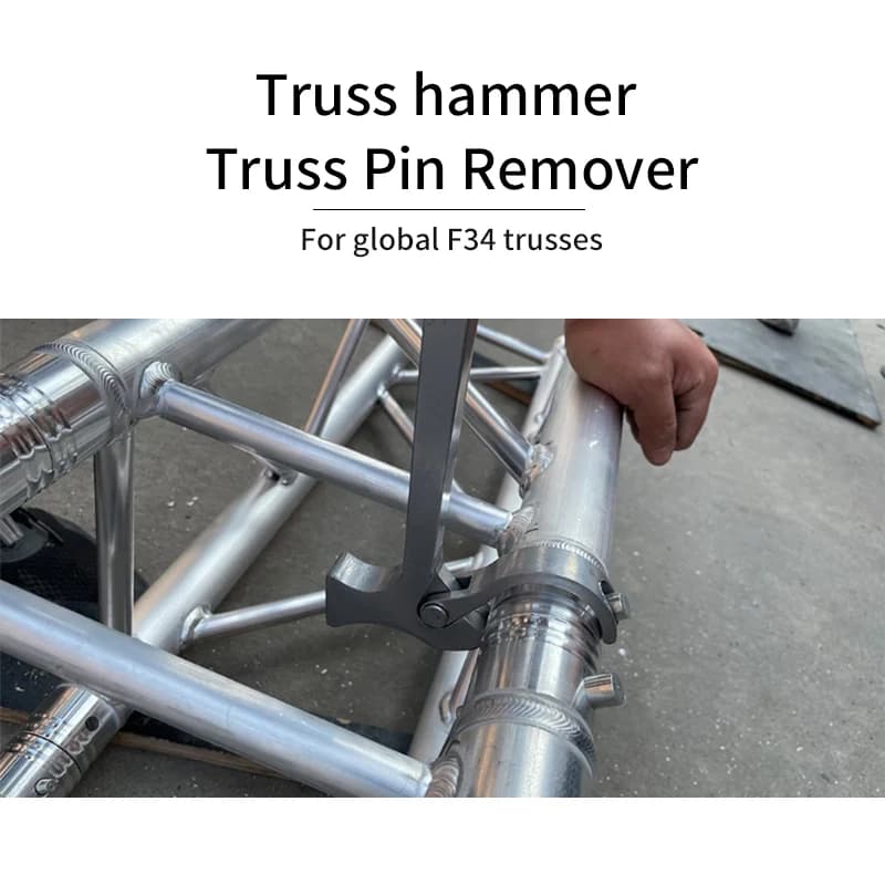 Truss Pin Hammer | F34 Truss Stage Lighting Removal Tool | 1-Piece Socket & Pin Extractor - Thumbnail 6