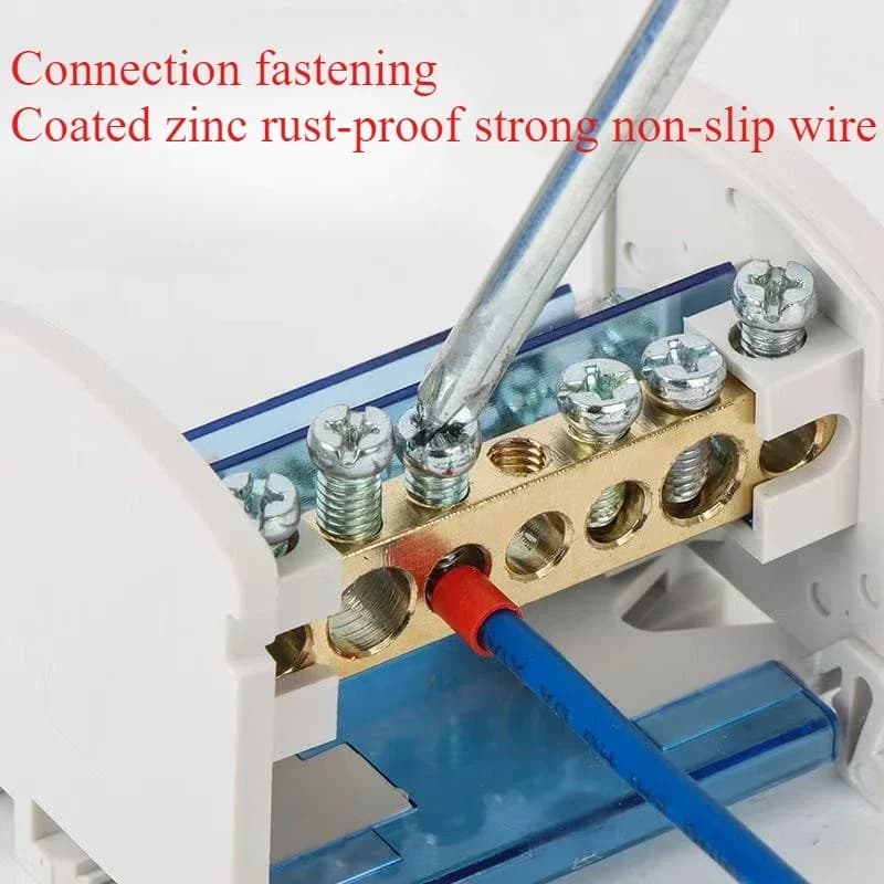 DIN Rail Terminal Block | Modular Electrical Junction Box | UK207/211/215/407/411/415 - Thumbnail 3