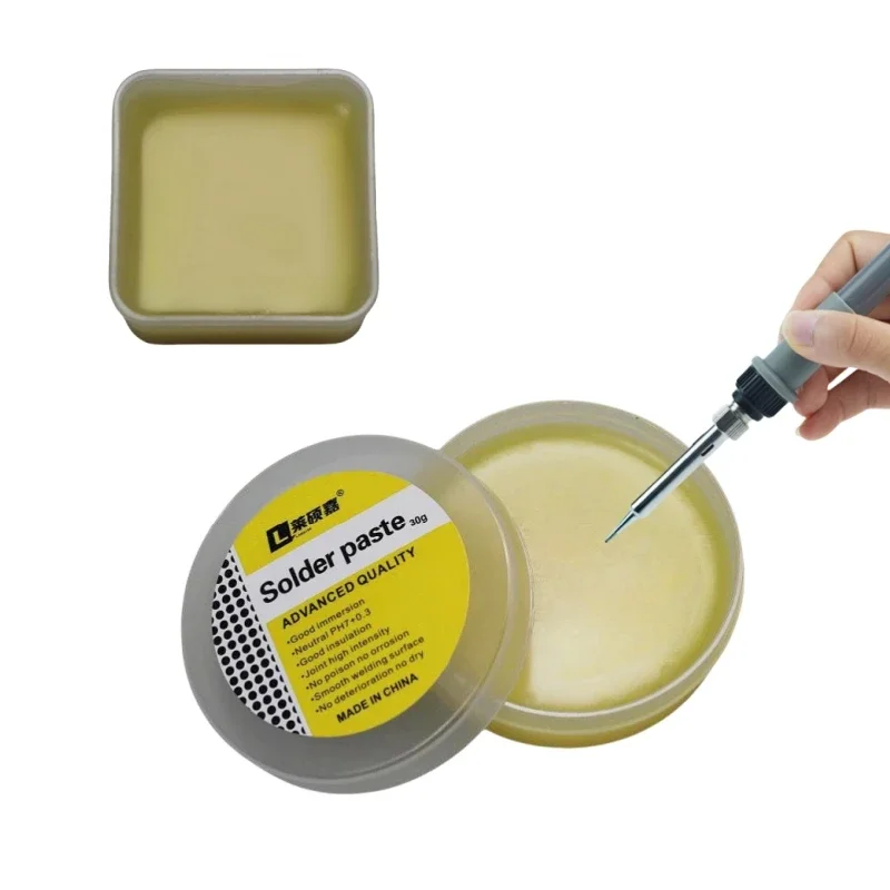 No-Clean Soldering Flux | Lead-Free Rosin Paste for PCB & Chip Repair | 30g/50g - Thumbnail 3