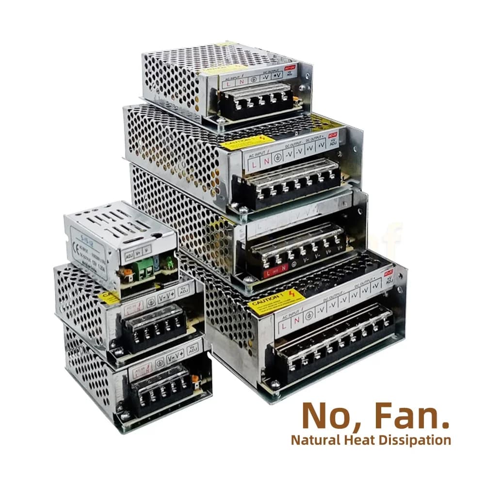Industrial AC/DC Power Supply | 5V to 48V Output | Aluminum Housing for Reliable Performance - Thumbnail 2