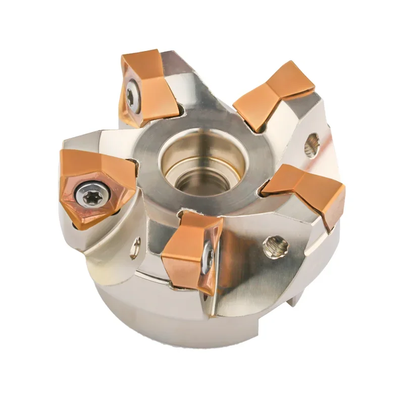 90 Degree Face Milling Cutter | Double-Sided Hexagonal Heavy Cutting Head | WNMU 0806 Insert - Thumbnail 5