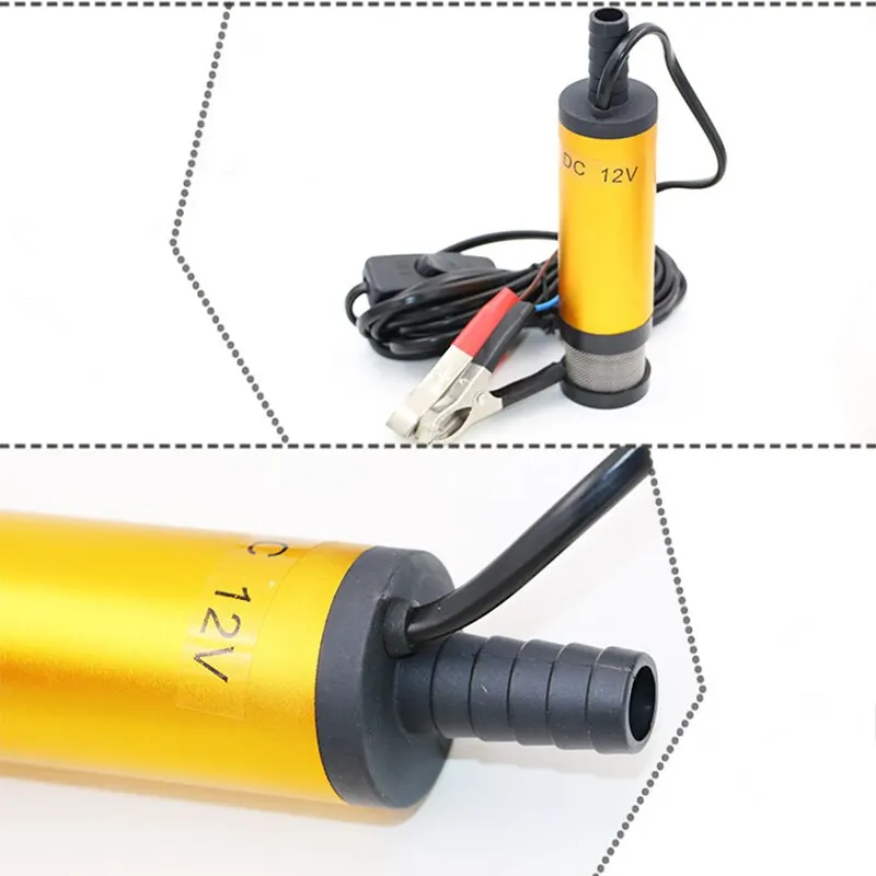 12V/24V DC Submersible Pump | Aluminum Alloy Diesel Fuel Transfer Pump | 12L/min Oil Water Pumping - Thumbnail 3