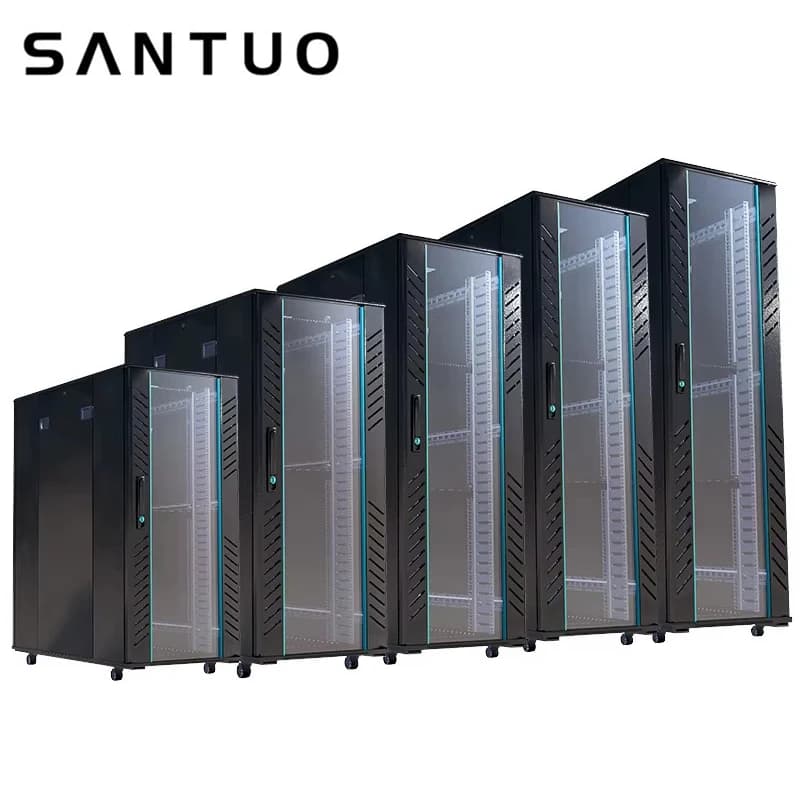 42U Server Rack Cabinet | Heavy-Duty SPCC Steel | Smart Network Data Rack System - Thumbnail 6