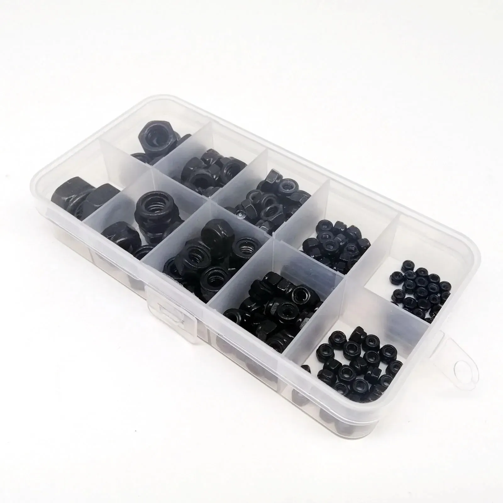 200PCS Nylon Insert Locknuts | Hexagon Self-Locking Nylock Set | M2-M8 DIN985 - Thumbnail 5