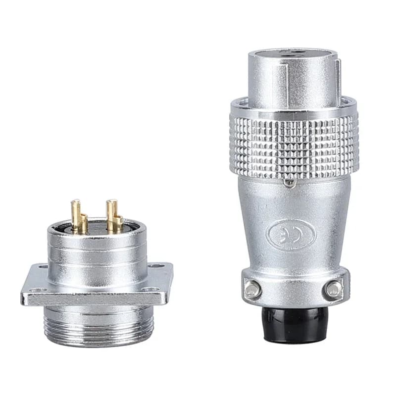 P28 Aviation Connector | Multi-Pin Circular Plug & Socket | Secure Butt-Joint Design - Thumbnail 3