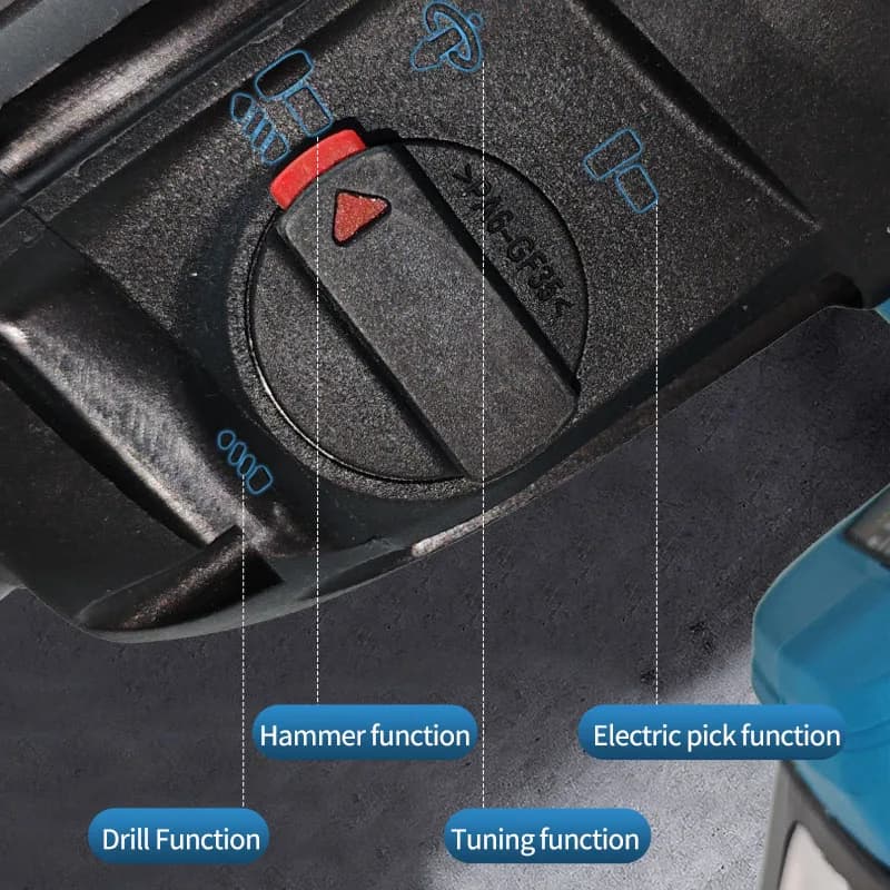 Makita 18V Brushless Cordless Hammer | 26MM Wireless Drill | Professional Lithium Battery Power Tools - Thumbnail 3