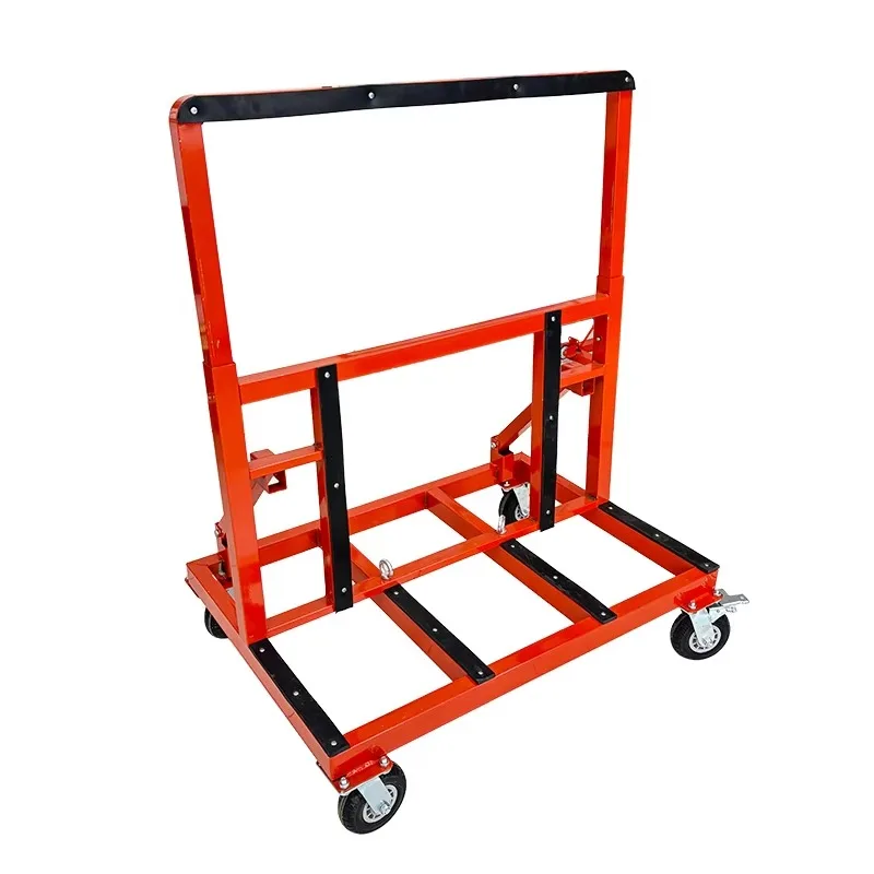 Heavy-Duty Folding Utility Cart | 800kg Capacity | Stainless Steel Four-Wheel Trolley - Thumbnail 2