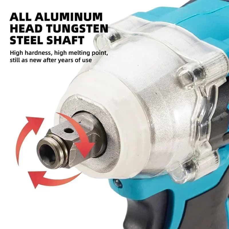 Makita DTW600 18V Brushless Cordless Impact Wrench | 1/2 Drive | 3100 IPM | Professional Automotive Tool - Thumbnail 5