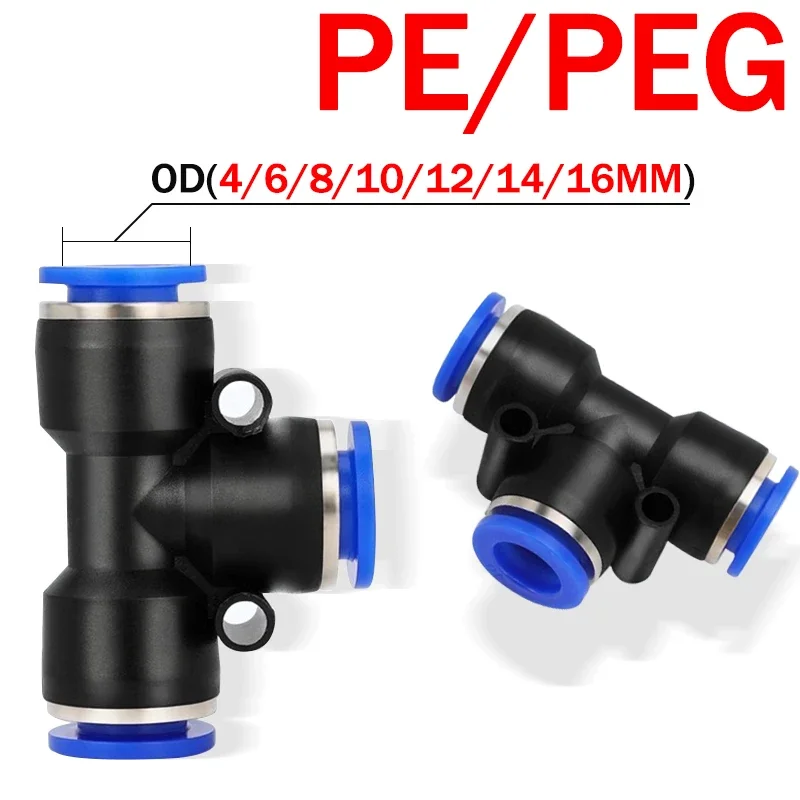 10x Pneumatic Fitting | 4-12mm Push-Fit Connector | Air Hose & Tube - Thumbnail 4