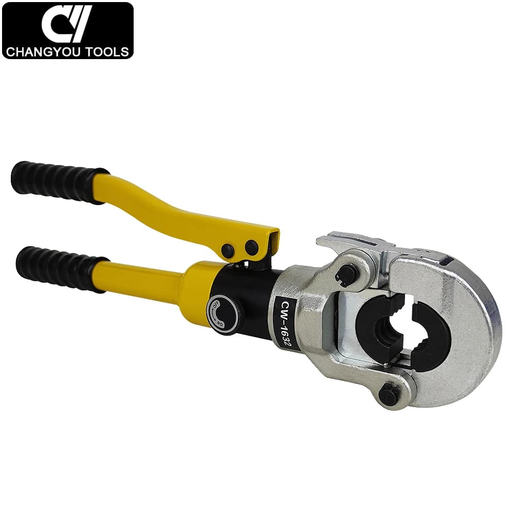 Hydraulic Hand Press Tool | Heavy-Duty Steel Pipe Crimper | CW-1632 Portable Kit - Thumbnail 2
